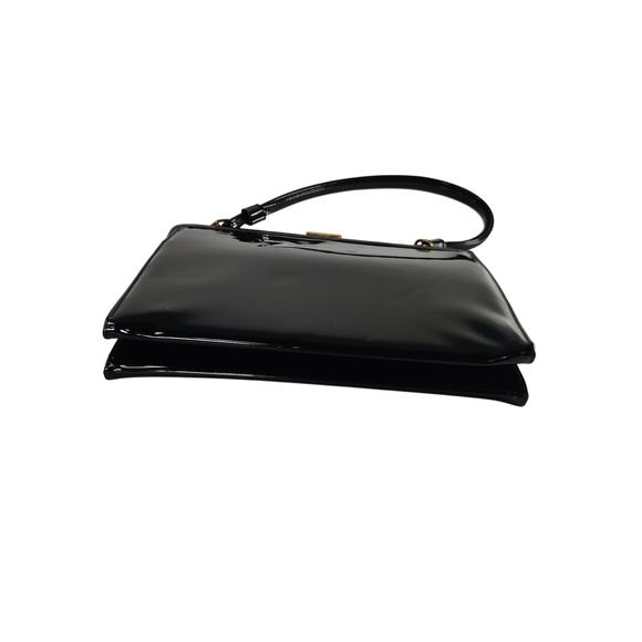 Vintage black patent leather bag - Picture 3 of 5